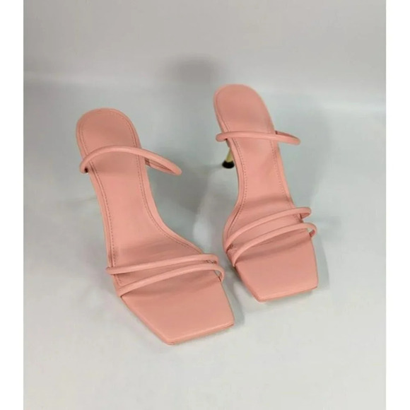 Cult Gaia Women's Lydia Square Toe Strap High Heel Sandals Size 36.5 (MSRP $428) - Picture 4 of 12